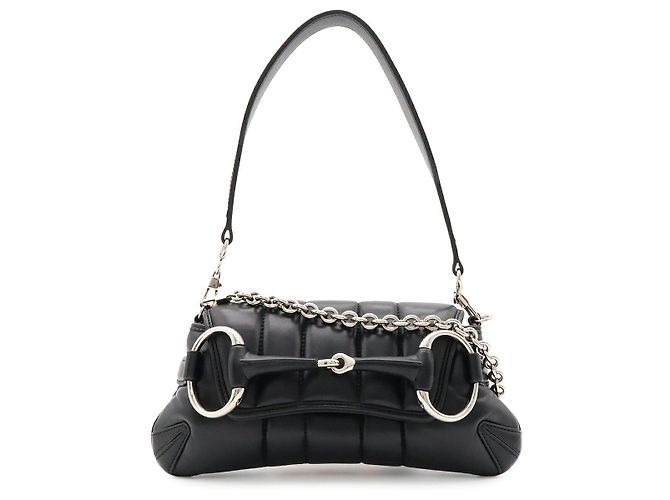 Borsa a tracolla Gucci Horsebit Small Chain Nero