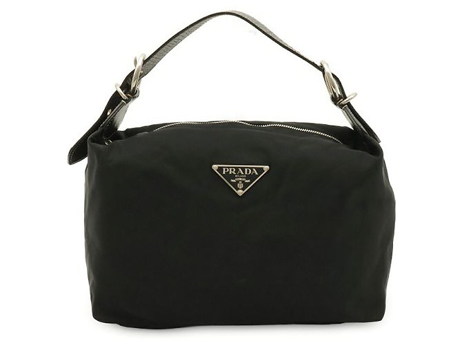 Borsa a tracolla Prada Triangle Logo Nero