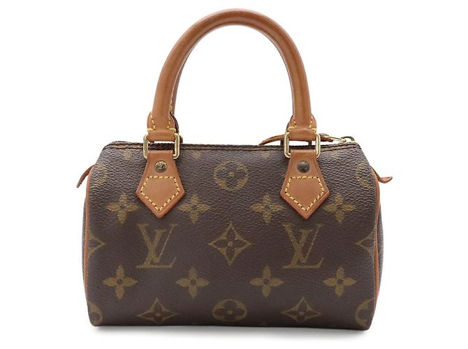 Louis Vuitton Mini Speedy Handbag Brown