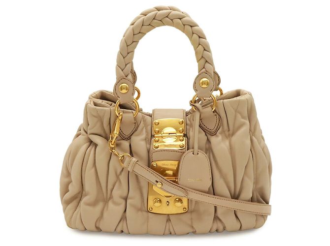 Borsa Miu Miu Matelassé Gather Rosa