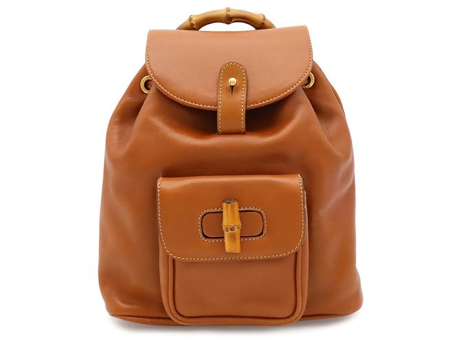 Gucci Bamboo Mini-Rucksack Braun