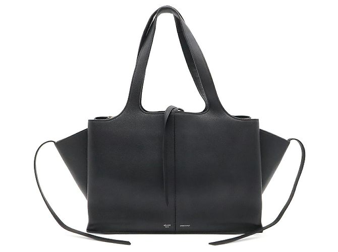Edge Céline Sac Cabas Tri-Fold Celine Noir
