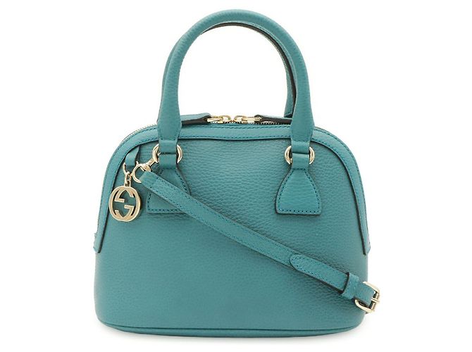 Borsa 2WAY Gucci Interlocking G Dome Blu