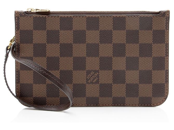 Louis Vuitton Damier Ebene Neverfull PM Pochette Marrone