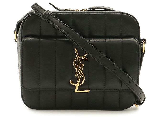 Autre Marque Yves Saint Laurent Vicky Shoulder Bag Black