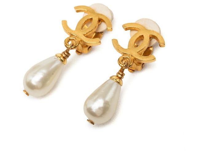 Timeless Orecchini a clip vintage Chanel Coco Mark D'oro