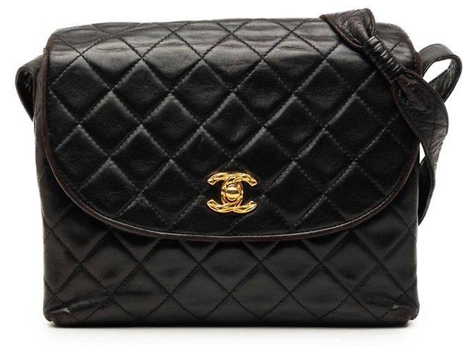 Borsa a tracolla Chanel Matelassé Coco Mark Nero