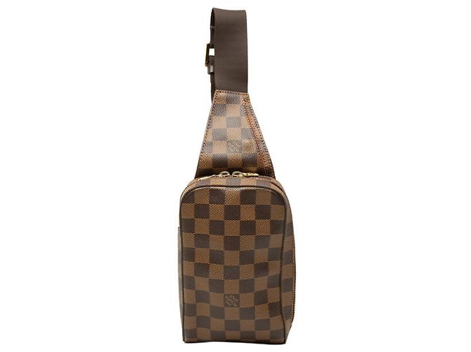 Borsa a tracolla Louis Vuitton Damier Geronimos Marrone