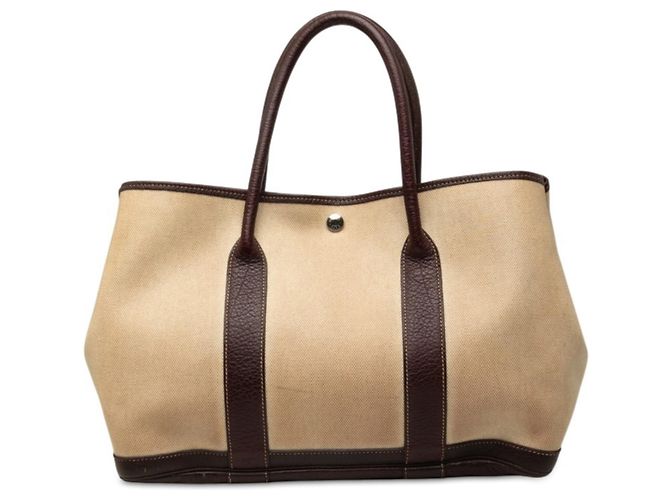 Hermès Saco Tote Hermes Garden Party PM Marrom