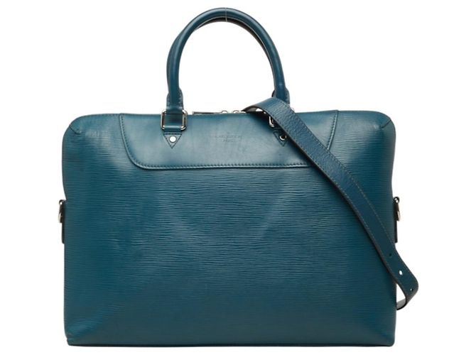 Sac briefcase Louis Vuitton Epi Portedocument Jour Bleu