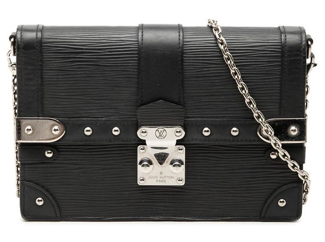 Louis Vuitton Epi Portefeuille Trunk Shoulder Bag Noir