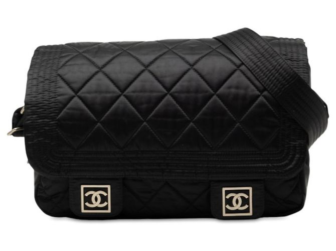 Borsa a tracolla Chanel Sport Line Coco Mark Nero