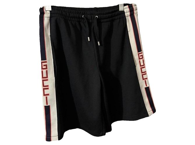 Pantaloncini Gucci Logo neri Nero