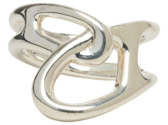 Hermès Hermes Chaine d'Ancre Punk Silver Bandring Silber