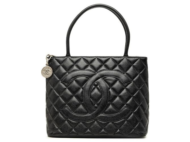 Timeless Borsa Tote Chanel Matelassé Coco Mark Reissue Nero