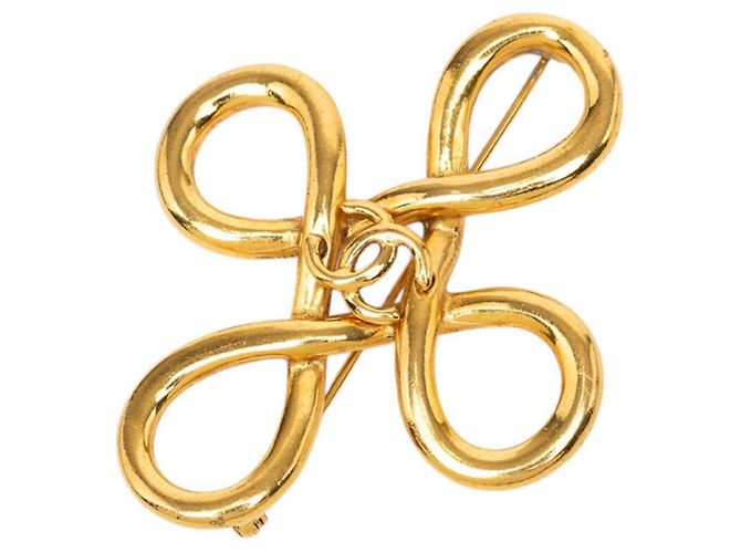 Chanel Coco Mark Vintage Brosche Golden