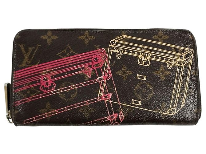 Louis Vuitton Monogram Lange Geldbörse Braun