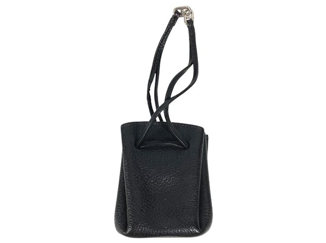Hermès Hermes Vespa Leder-Beuteltasche Schwarz