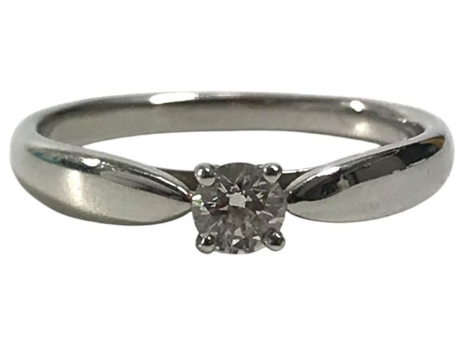Autre Marque Tiffany & Co. Platin-Diamant-Bandring Silber