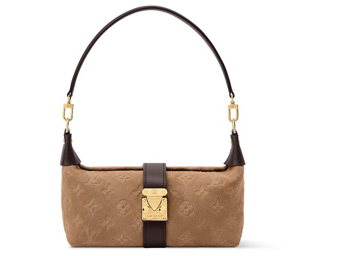 Louis Vuitton Pochette Mia Daim Monogram Beige