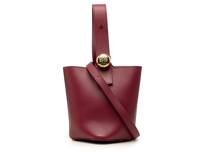 Bolsa Mini Pebble Bucket Loewe Roxo