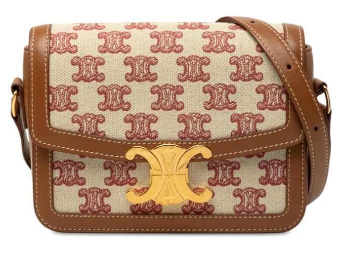 Céline Borsa a tracolla e spalla Celine Triomphe Teen Marrone