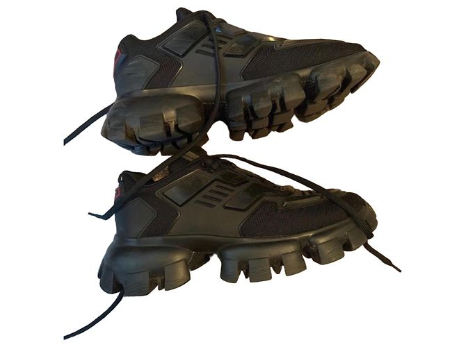 Sapatilhas Prada Cloudbust Thunder Pretas Preto