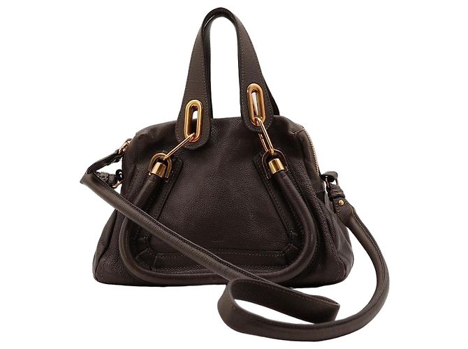 Chloé Sac à main Chloe Marcie Small Top Handle Marron
