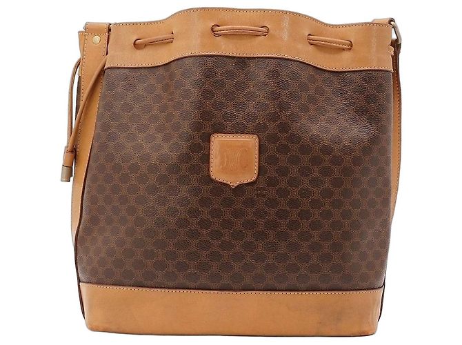 Céline Sac seau Celine Macadam avec pochette Marron