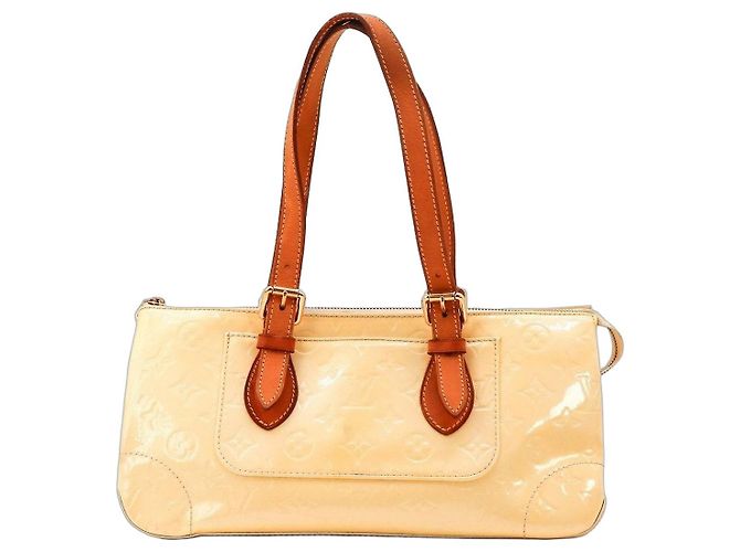 Sac Louis Vuitton Monogram Vernis Reade PM Beige