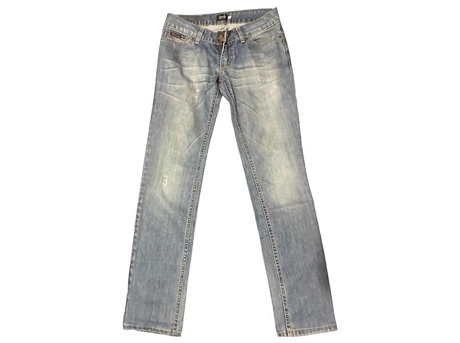 D&G Distressed Blue Denim Jeans Light blue