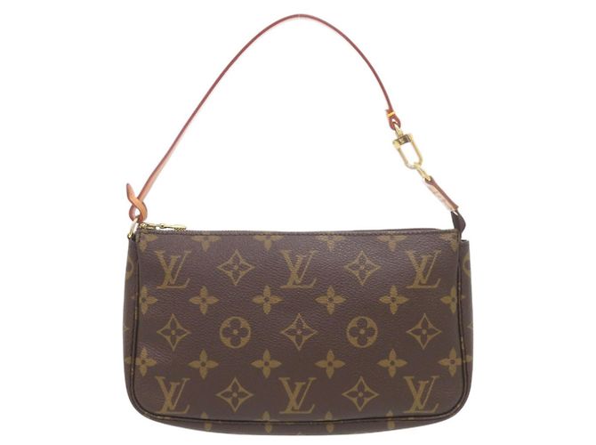 Louis Vuitton Pochette Accessoires Monogram Handbag Marron Monogramme