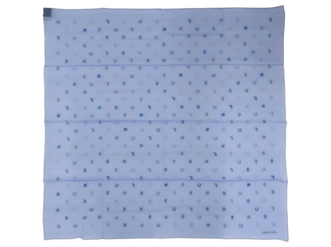 Hermès Carré 100 Pañuelo de seda azul
