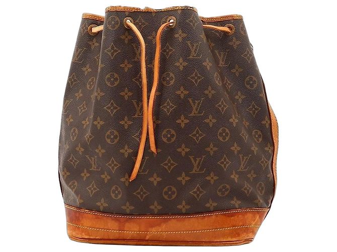 Bolsa Balde Louis Vuitton Monogram Noe Marrom Monograma
