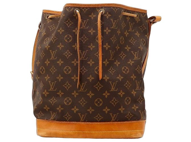 Bolsa Balde Louis Vuitton Monogram Noe Marrom Monograma