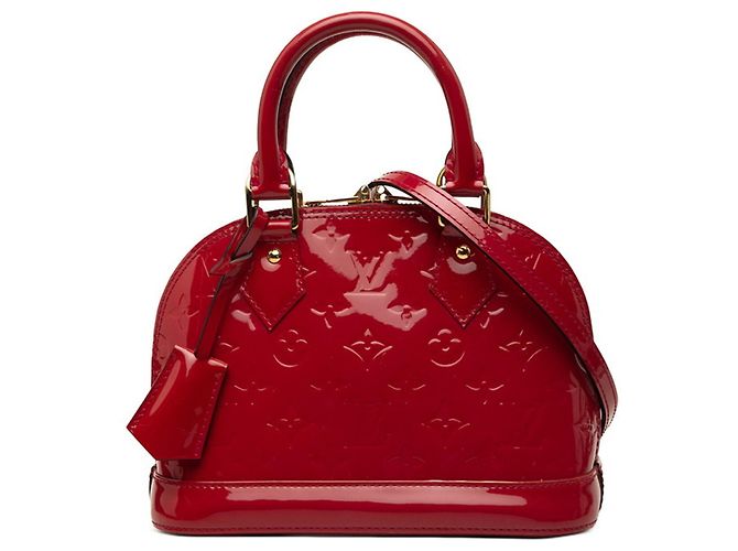 Sac à main Louis Vuitton Monogram Vernis Alma BB Rose Rouge