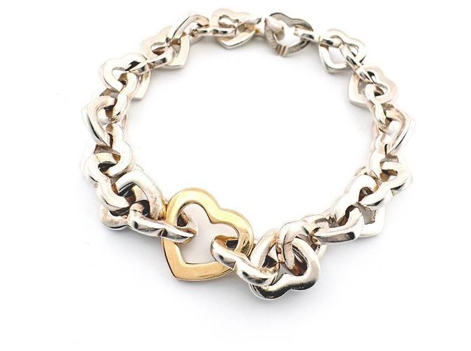 Autre Marque Tiffany & Co. Heart Link Armband mit Anhänger