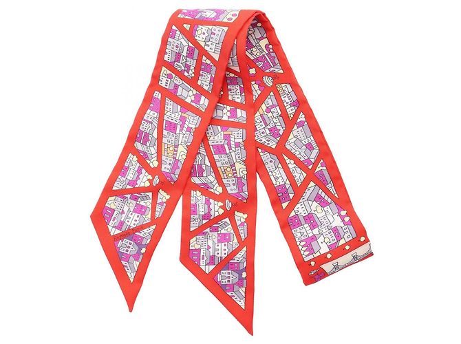Hermès Twilly Hermes Rive Droite Gauche Rosso Multicolore