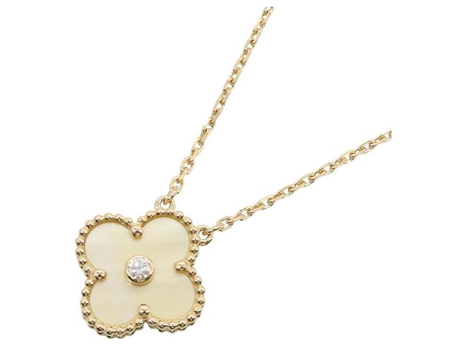 Collana Van Cleef & Arpels Vintage Alhambra D'oro Giallo