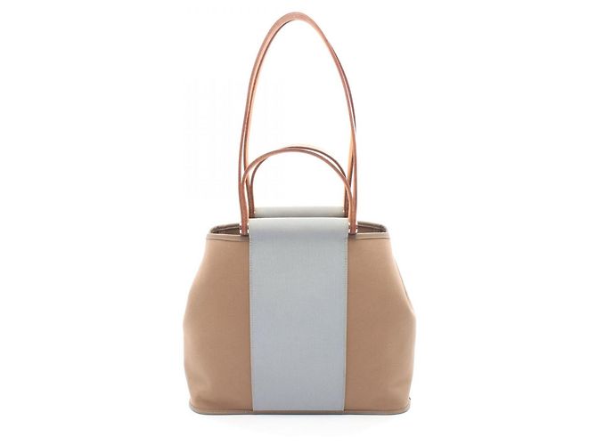 Hermès Saco Cabas PM Hermes Etoupe Ciel Azul
