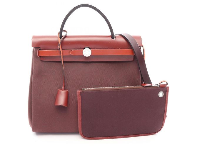 Hermès Hermes Herbag Zip PM Handtasche in Bordeaux