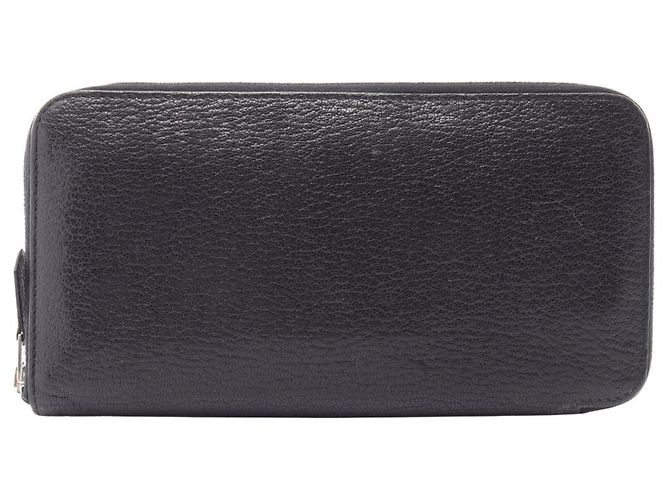 Hermès Hermes Azap Long Classic Round Wallet Black