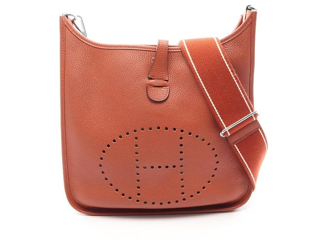 Hermès Borsa a tracolla Hermes Evelyne 3 Trois PM Brick Marrone