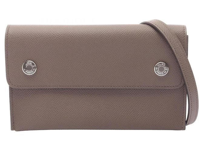 Hermès Bolsa de Ombro Hermes Snap To Go Marrom