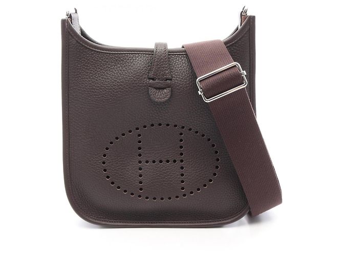 Hermès Bolsa de ombro Hermes Evelyne 3 23 Ebene Marrom
