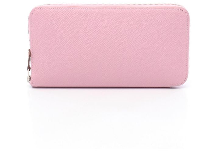 Hermès Hermes Pink Epsom Leather Azap Long Wallet