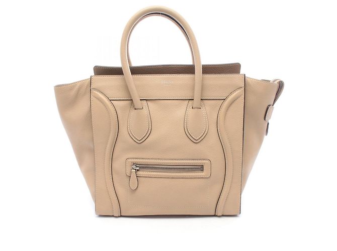 Céline Bolsa de mão Celine Luggage Mini Shopper Bege