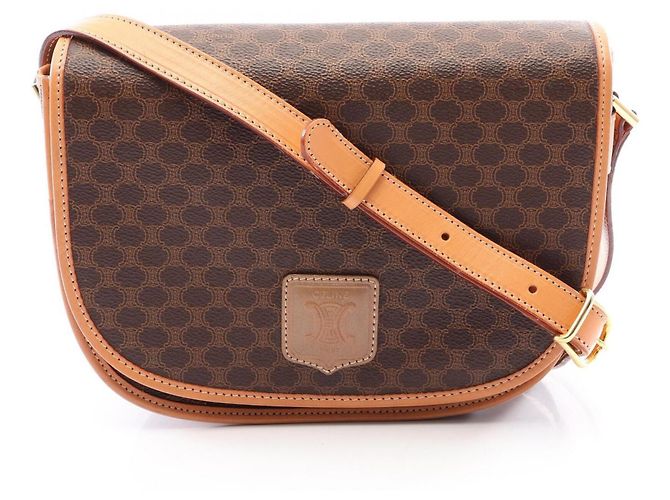 Céline Borsa a tracolla Celine Macadam Marrone