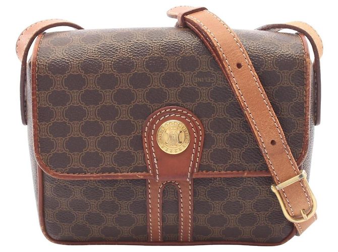 Céline Bolsa de Ombro Celine Macadam Marrom