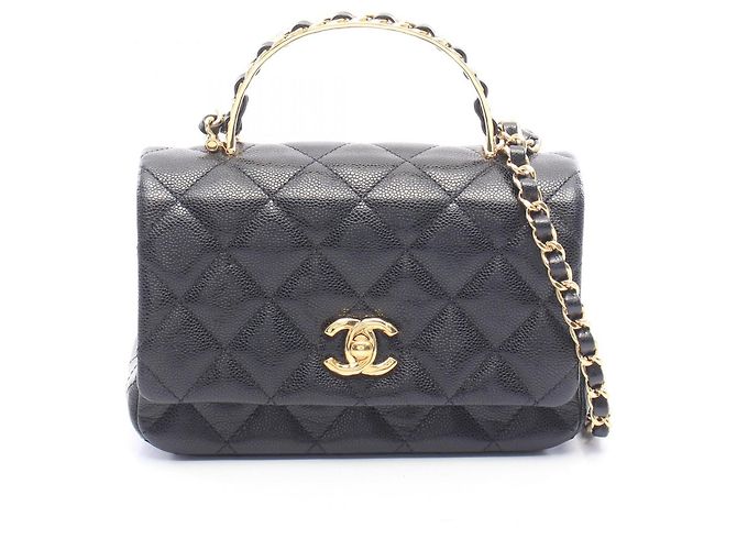 Borsa a mano e a tracolla 2-way Chanel Matelassé Nero